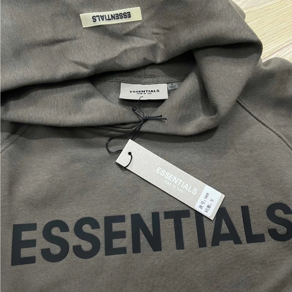 Essentials Gray Sweatshirt Hoodie